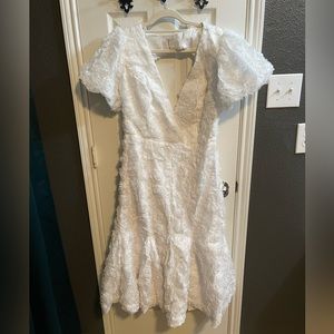 White floral dress